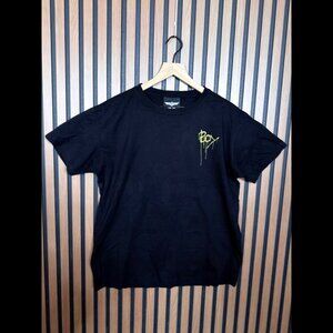 Boy London T Shirt Large Mens Black Short Sleeve 'Leave the Boy Alone' Boxy Tee